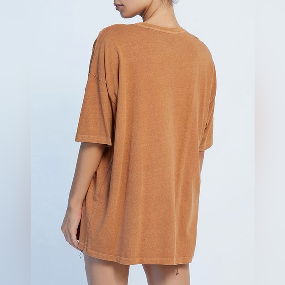 Billabong Tan 1973 Dream All Day Womens T-Shirt Graphic Short Sleeve Size Small - Picture 3 of 10